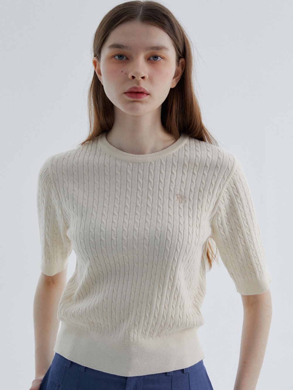 RVS Cable  Sweater Ivory