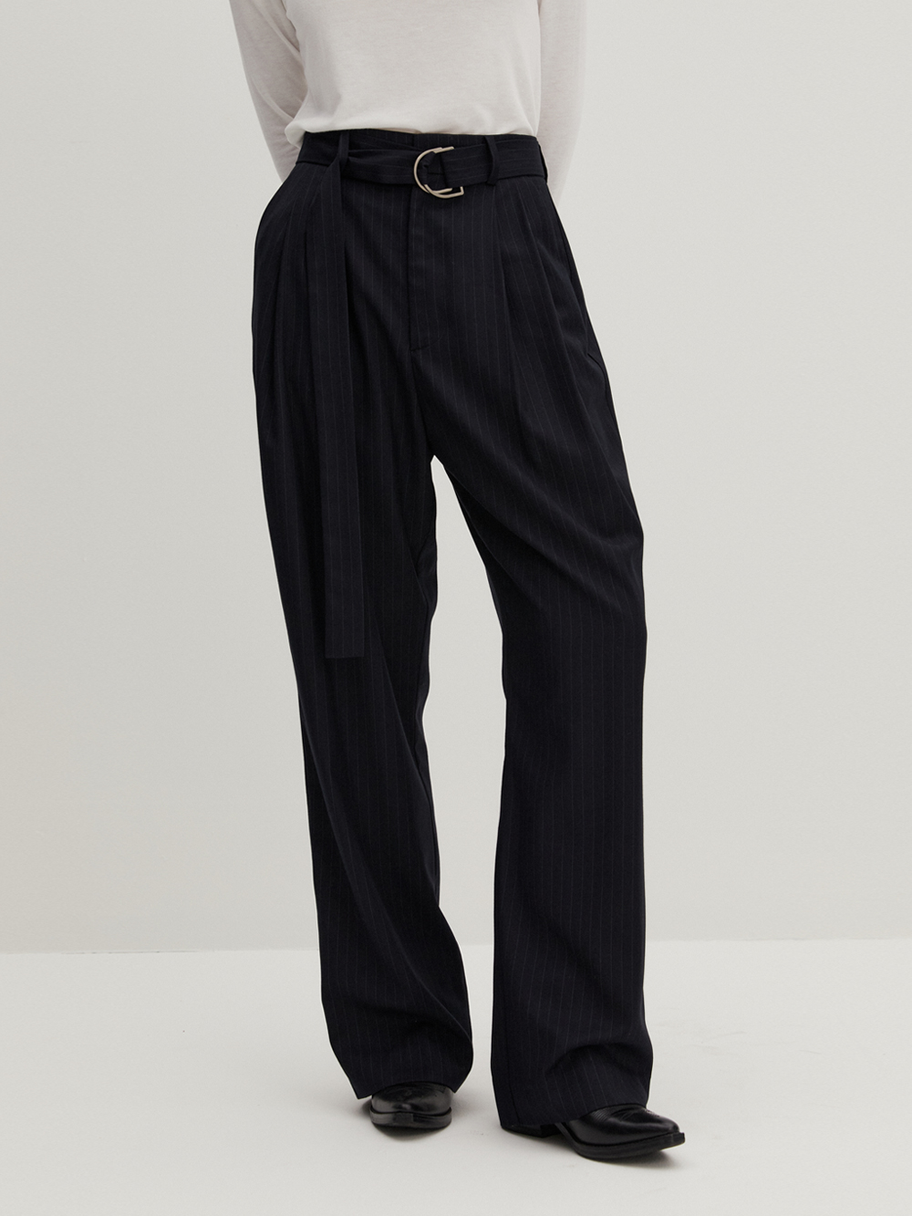 Tailored Two Tuck Pants Navy