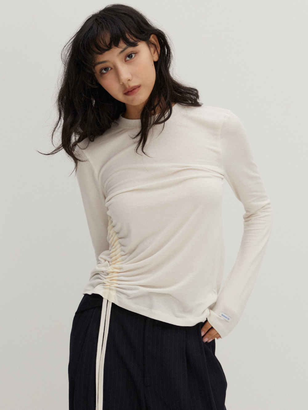 Side String T/Shirts Ivory