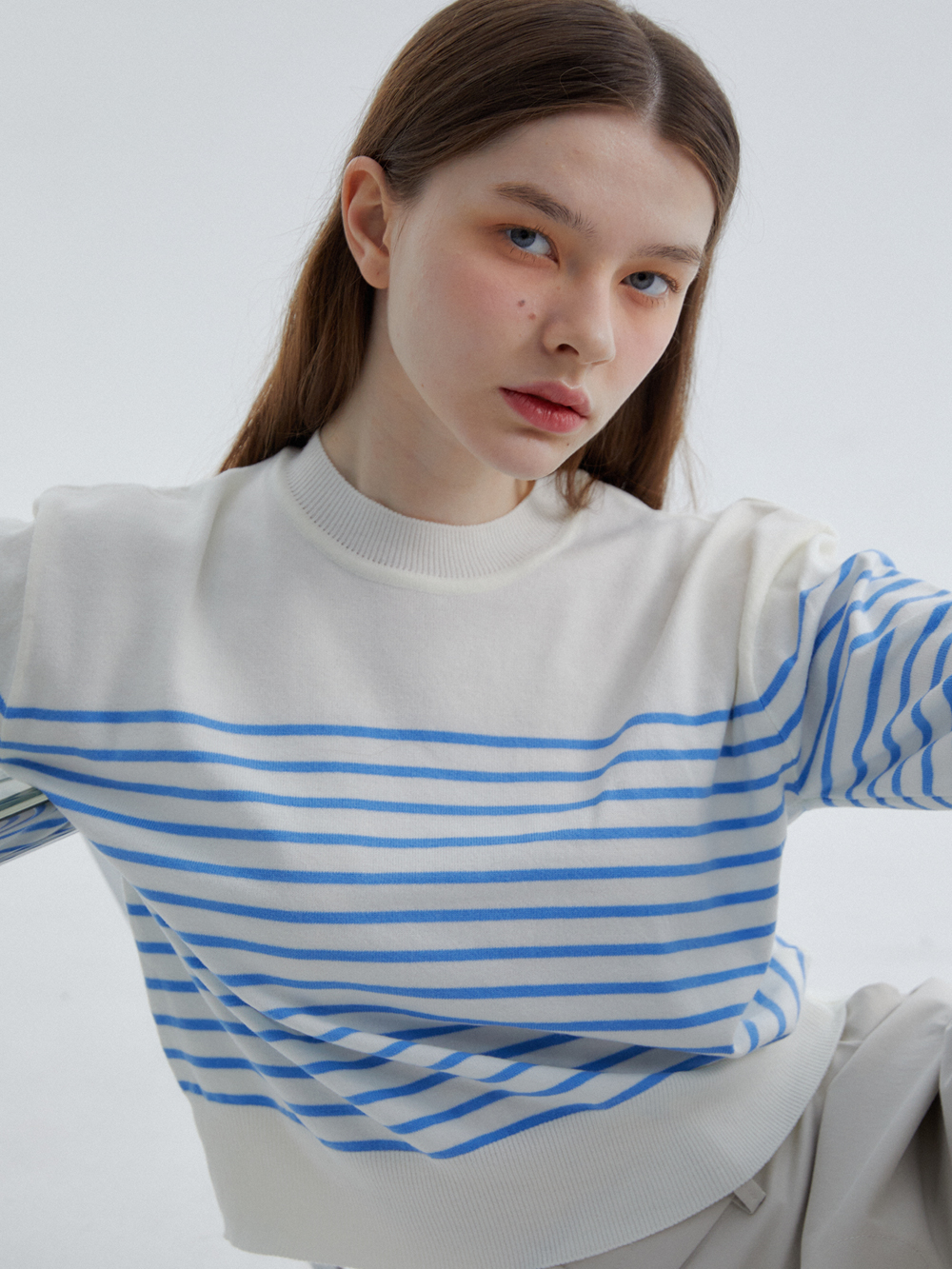 RVS Stripe  Sweater S/Blue