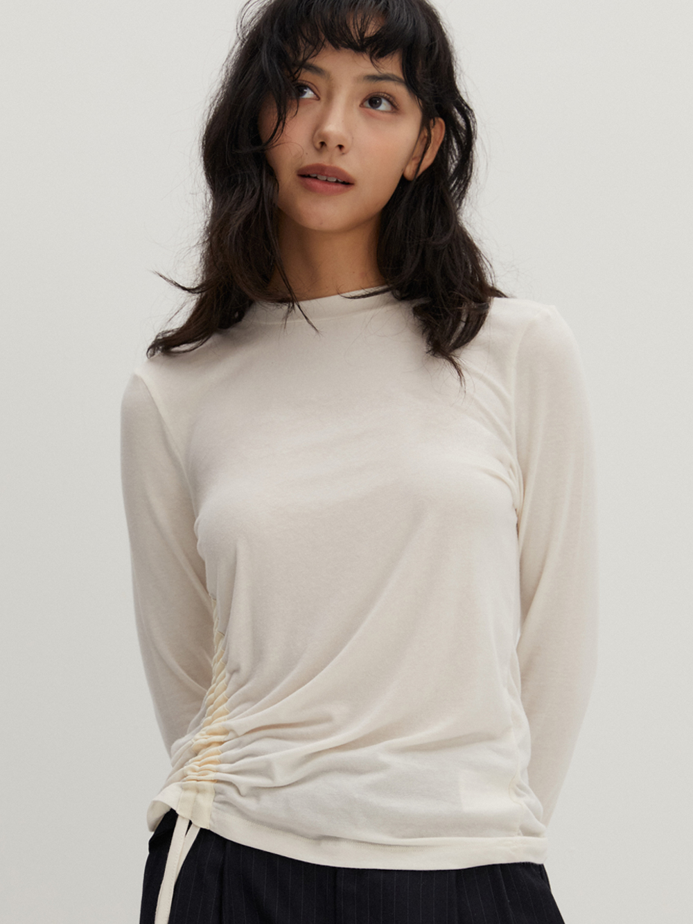 Side String T/Shirts Ivory
