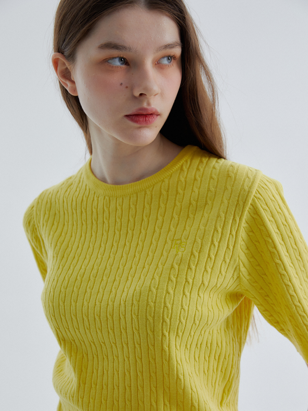 RVS Cable  Sweater Yellow