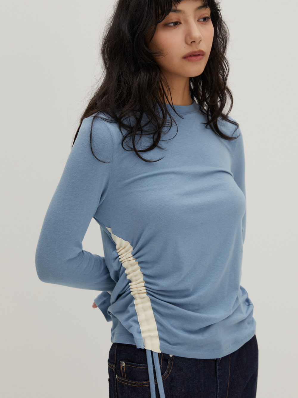 Side String T/Shirts S/Blue